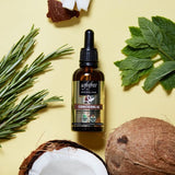 SNF Naturals strengthening oil with coconut and Jamaican black castor oil (British brand)