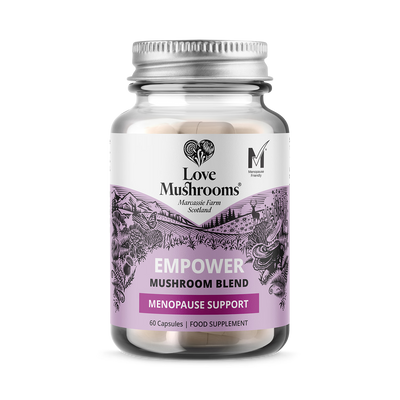 Holland & Barrett Love Mushrooms Empower Mushroom Blend for Menopause 60 Capsules- Buy online at McGrocer