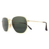 Ray-Ban Hexagonal 3548N gold green sunglasses, imported from the UK