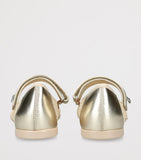 Monnalisa mesh glitter ballet flats for girls, imported from the UK