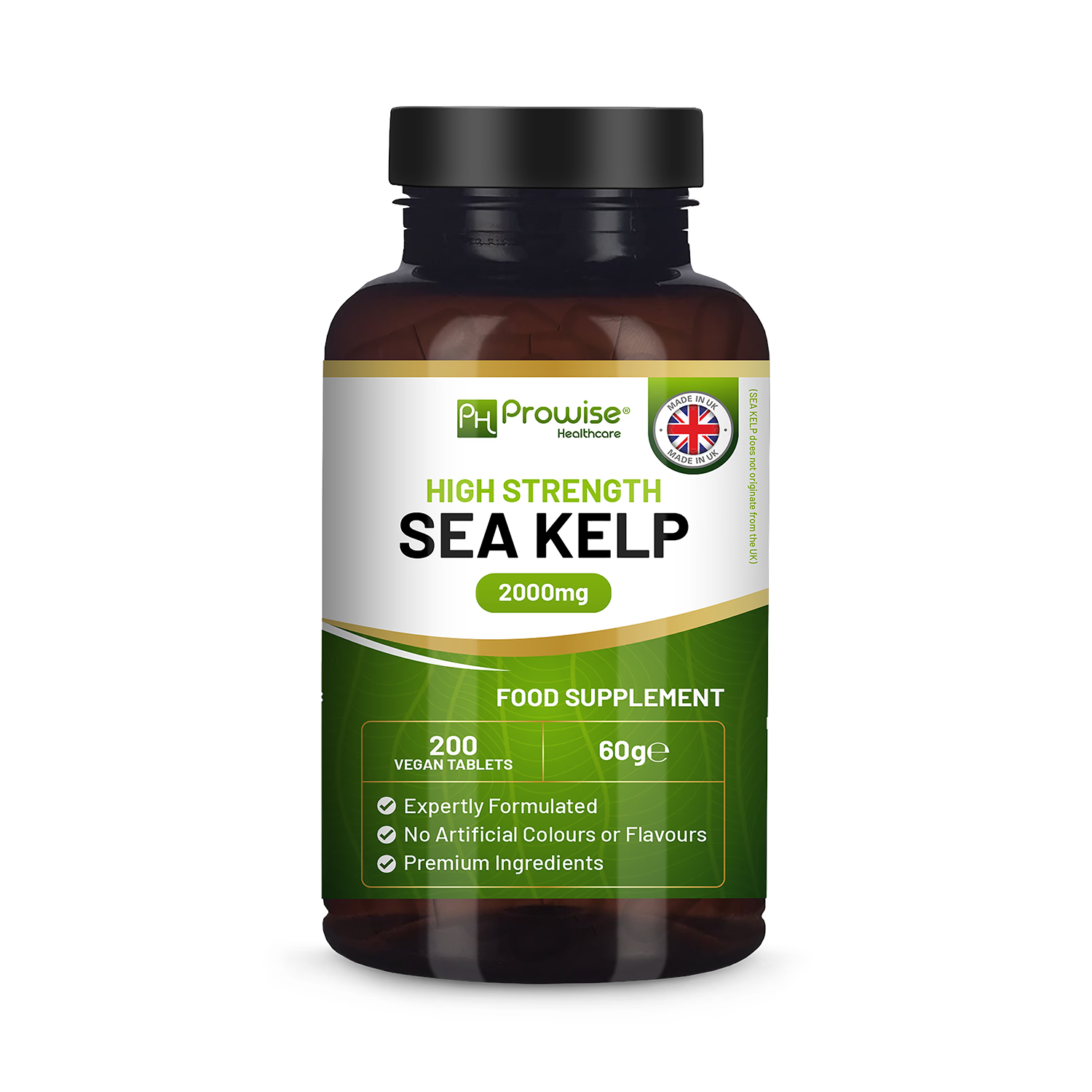 Prowise Healthcare sea kelp 2000mg vegan tablets, UK version