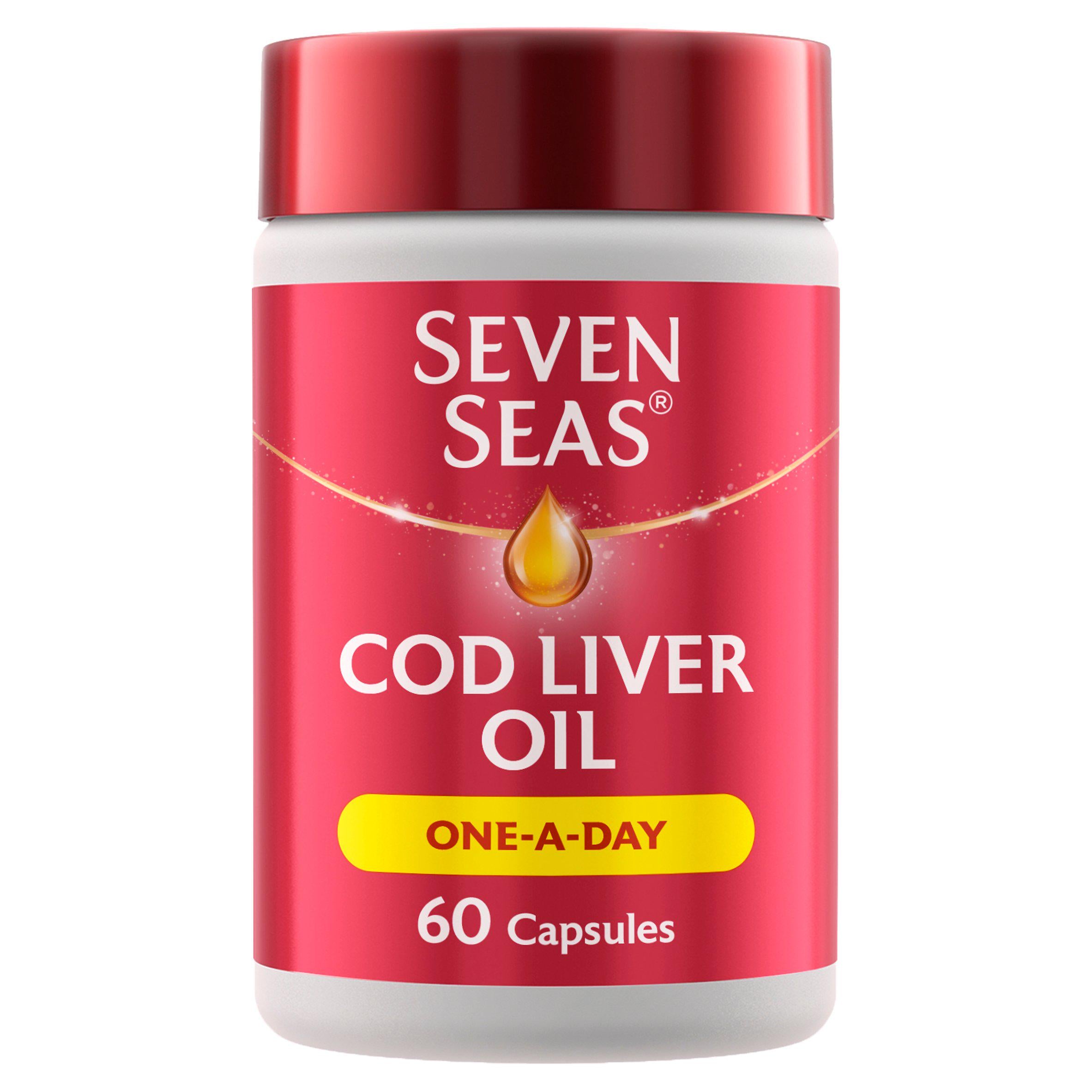 Seven Seas Omega-3 Fish Oil Plus Cod Liver Oil Capsules x60 GOODS Sainsburys   