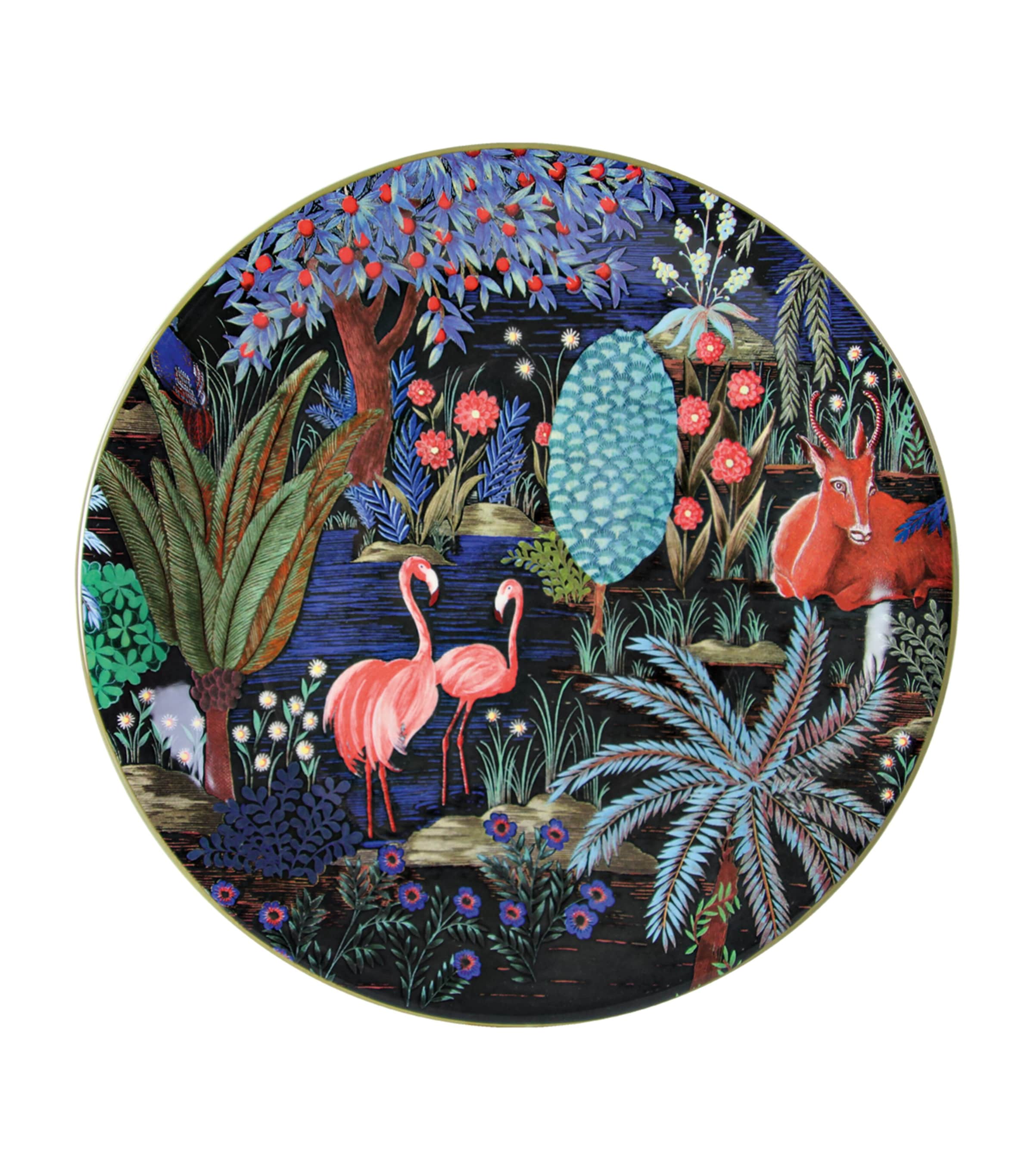 Gien enamel dessert plates set of 4 23cm - British product