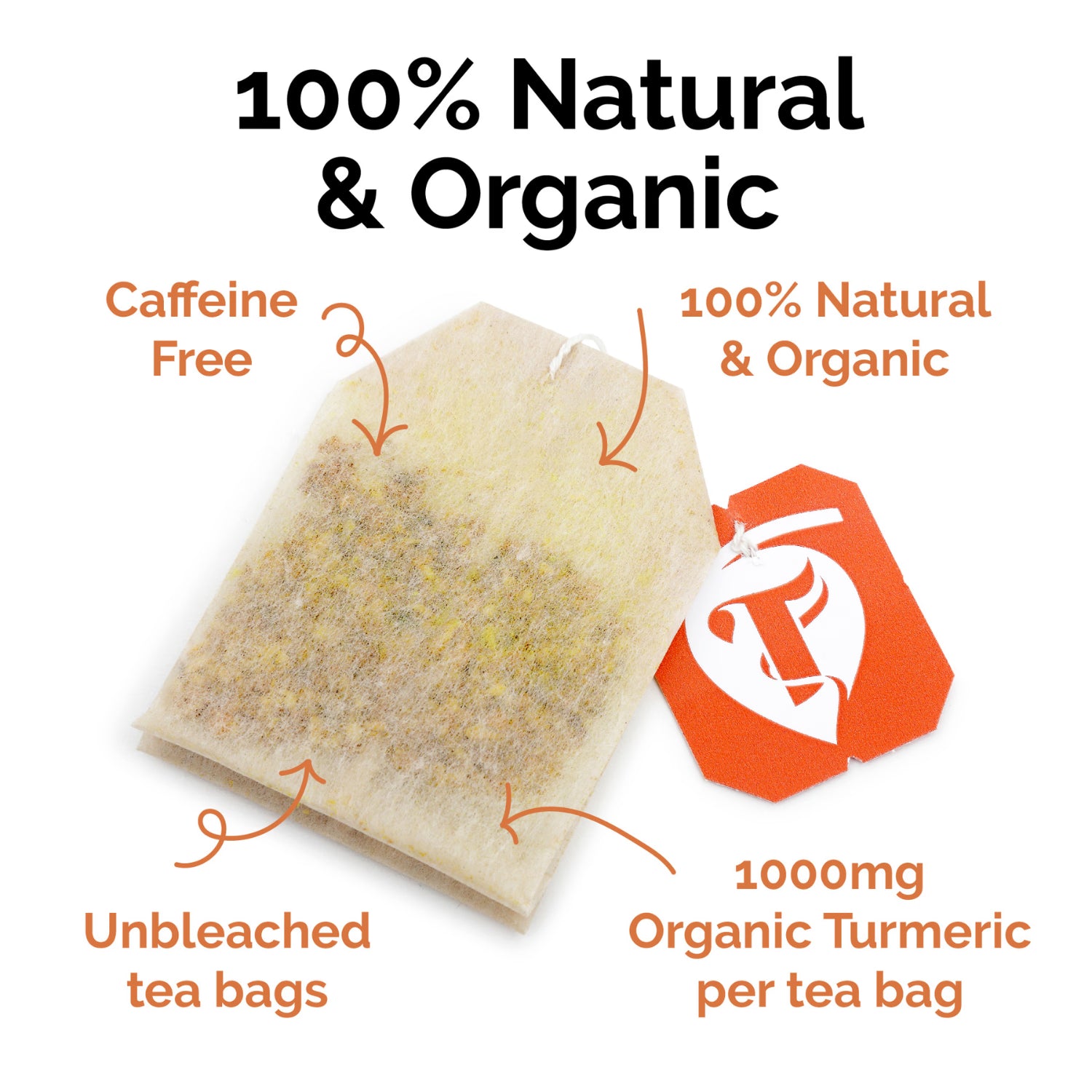 Taka Turmeric tea ginger lemon 15 teabags - British product
