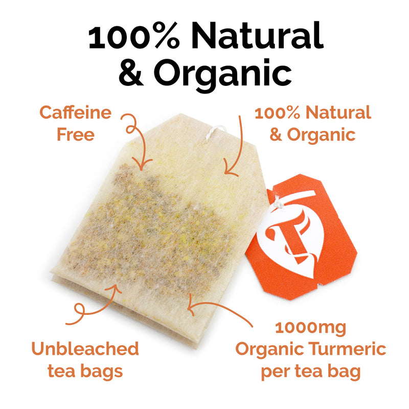 Taka Turmeric tea ginger lemon 15 teabags - British product
