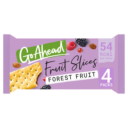 Go Ahead Forest Fruit Crispy Fruit Slices Multipack Snack Bars 4x44g GOODS Sainsburys   