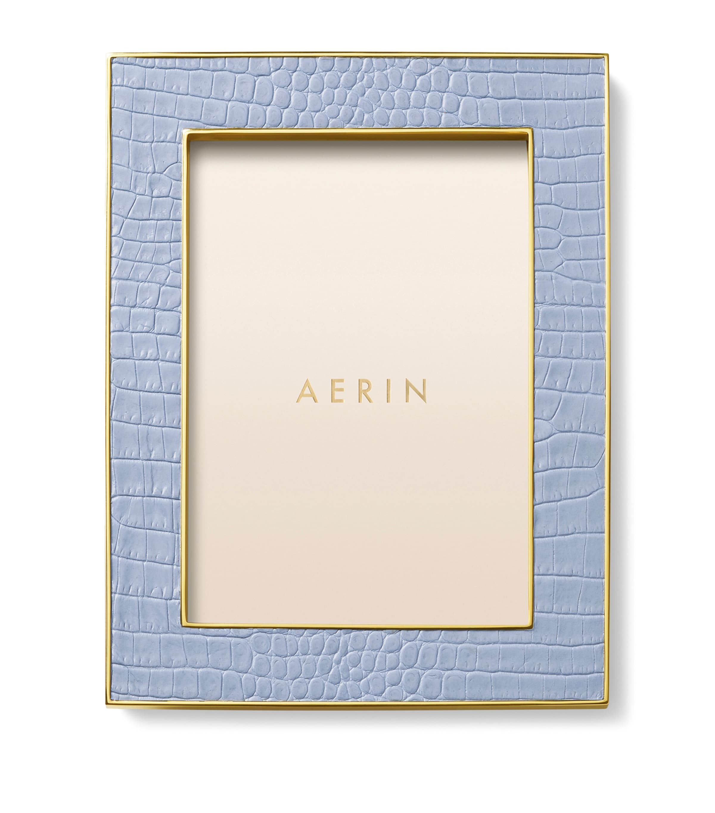 Aerin leather classic photo frame 5'' x 7'' - British product