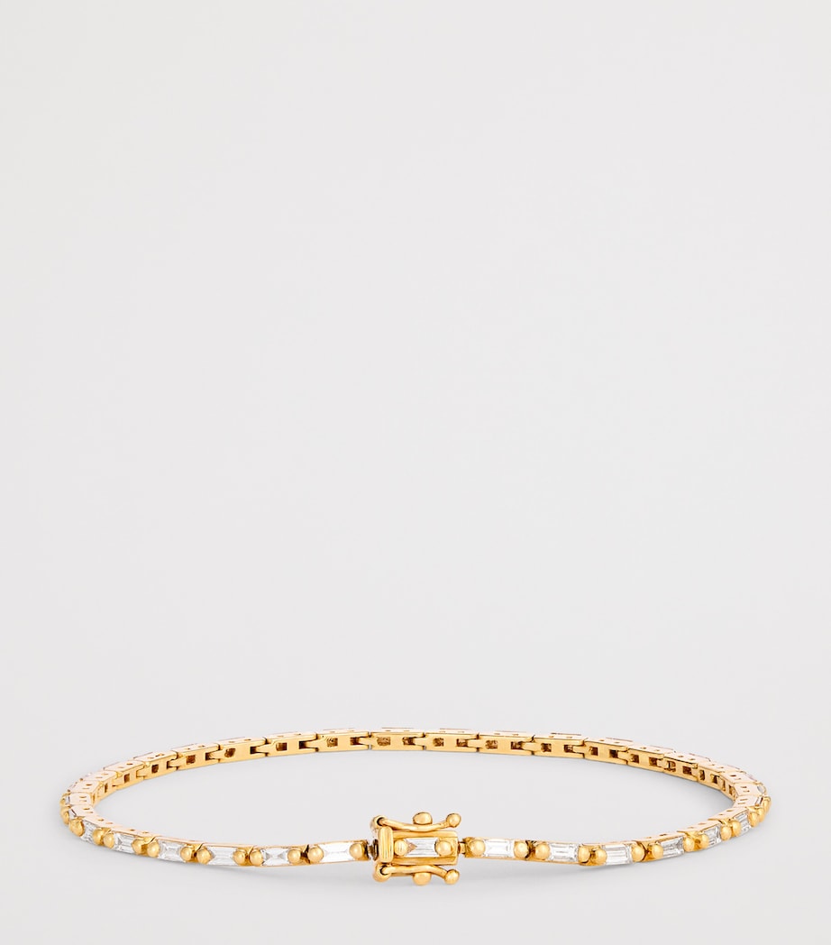 Suzanne Kalan Bold Linear tennis bracelet 18kt gold diamonds, UK version