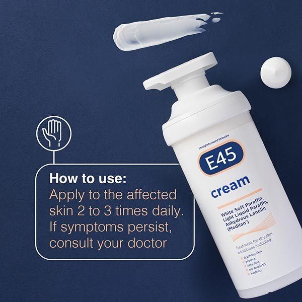 E45 Moisturising Cream for Dry Skin with Pump 500g GOODS Superdrug   