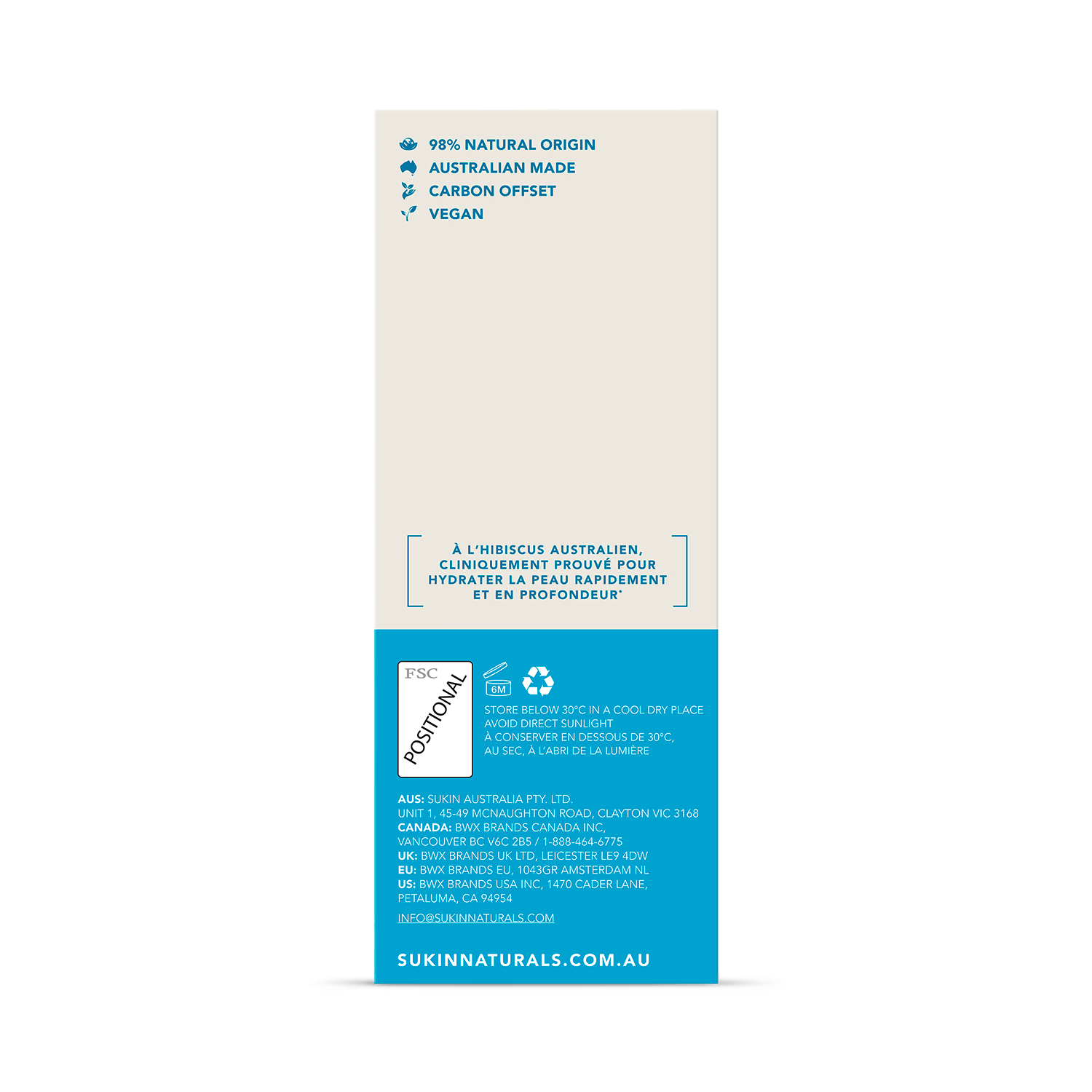 Sukin Natural Actives Hydrating Serum 25ml - British product
