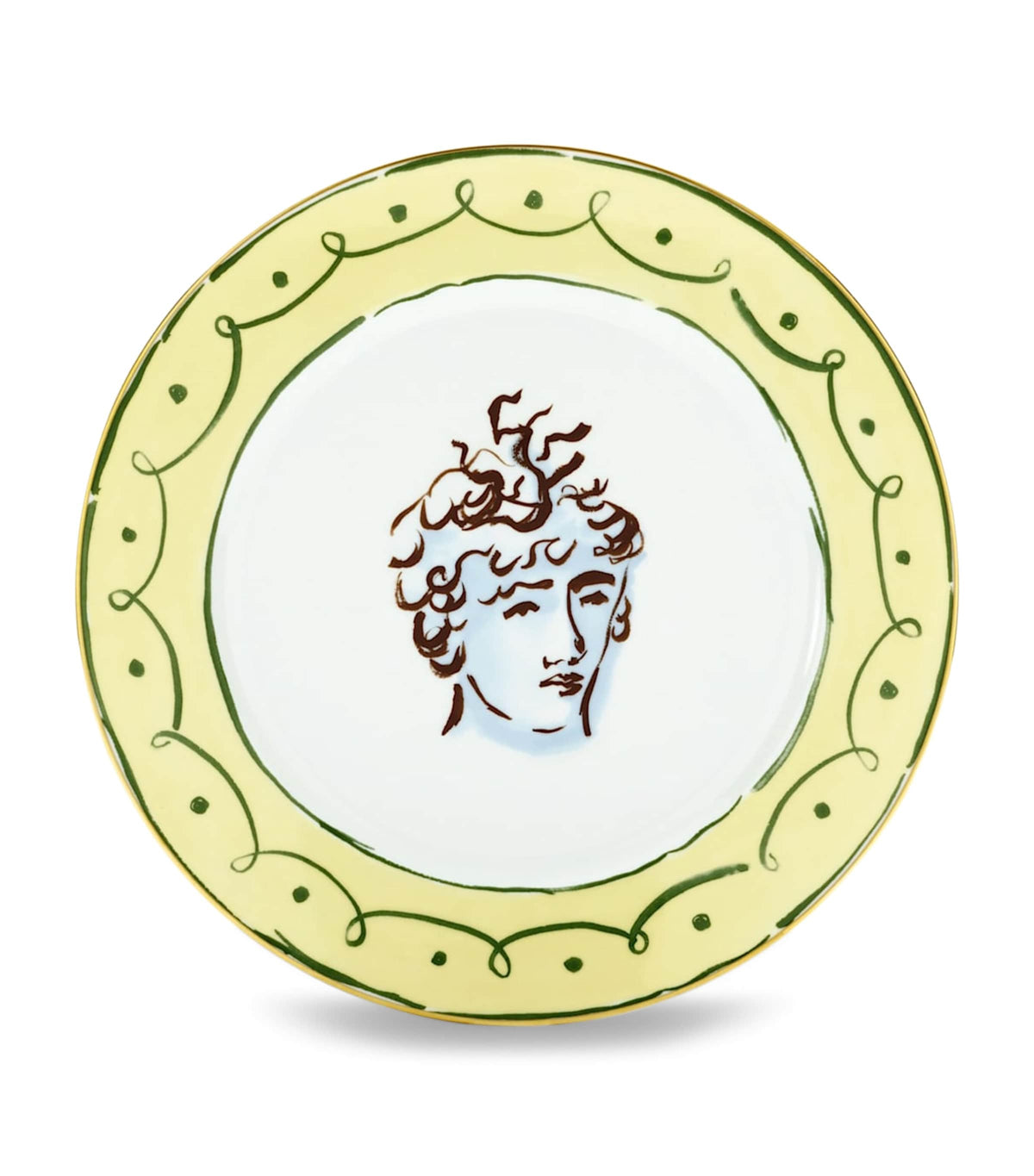 GINORI 1735 Porcelain Il Viaggio di Nettuno Plate 28cm - British product