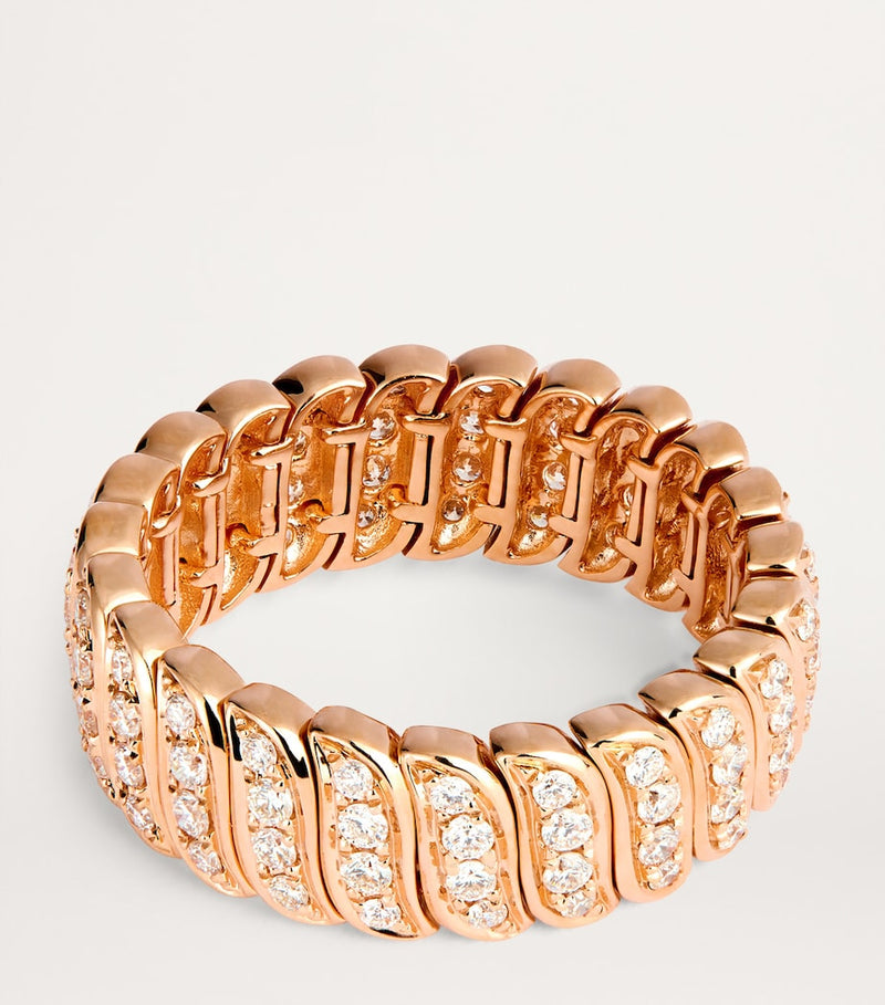 Anita Ko Zoe ring in rose gold with diamonds (British brand)
