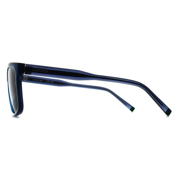 Lacoste L6025S men's sunglasses in transparent blue grey - British product