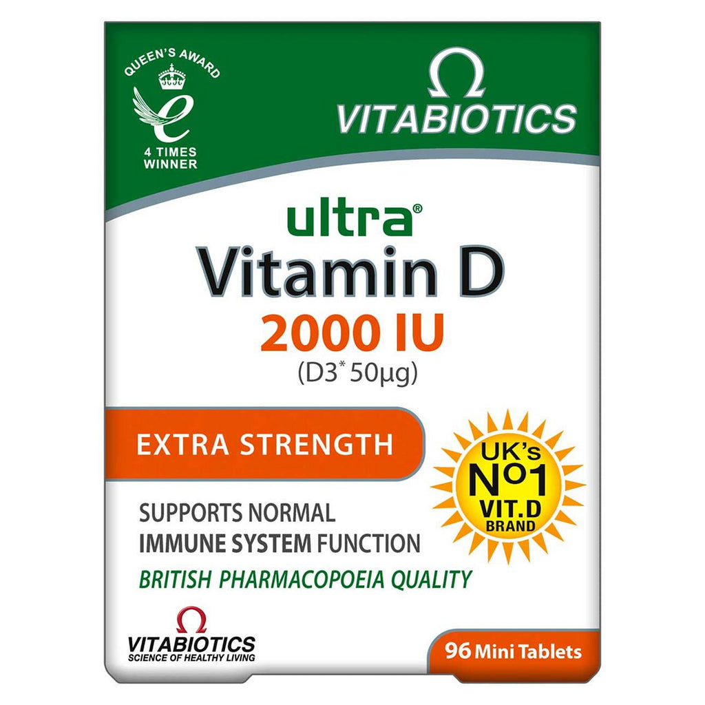 Vitabiotics Ultra Vitamin D 2000 IU Extra Strength 96 Tablets