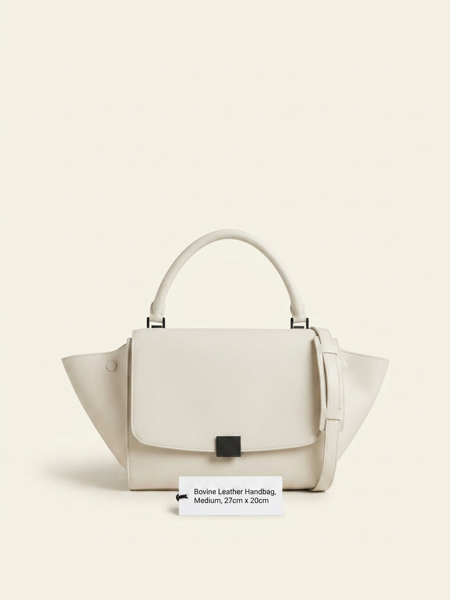 Celine Medium Tri-Colour Leather Trapeze Satchel - British product