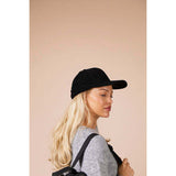 SVNX corduroy cap in black, one size, imported from the UK