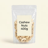 Holland & Barrett cashew nuts whole 400g, imported from the UK