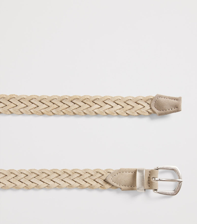 Eleventy braided suede blend belt 2.5cm, UK version