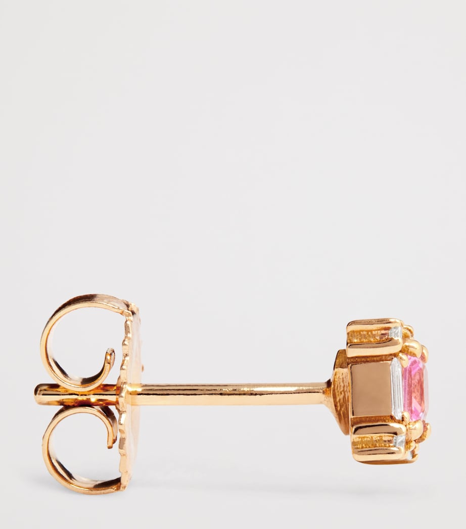 Suzanne Kalan mini princess stud earrings in rose gold - British product