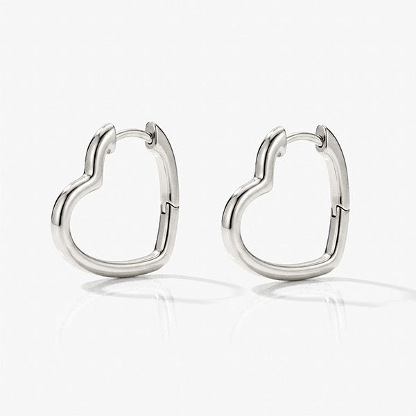 MUCHV gold heart hoop earrings small 1.3cm, UK version