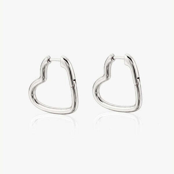 MUCHV gold heart hoop earrings small 1.3cm, UK version