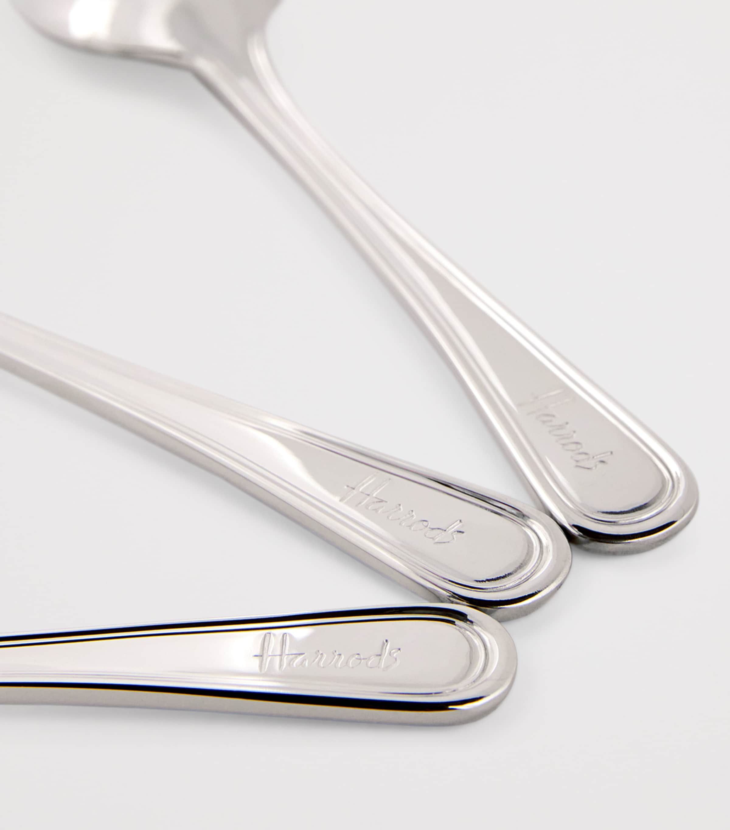Harrods set of 6 stainless steel teaspoons, UK version