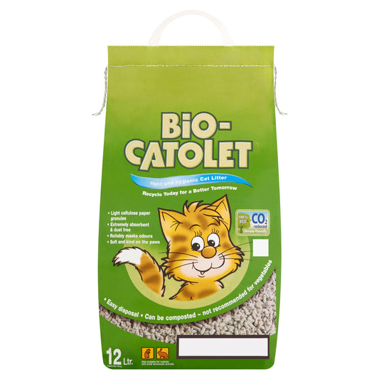 Bio-Catolet Paper Cat Litter 12L All bigger packs Sainsburys   