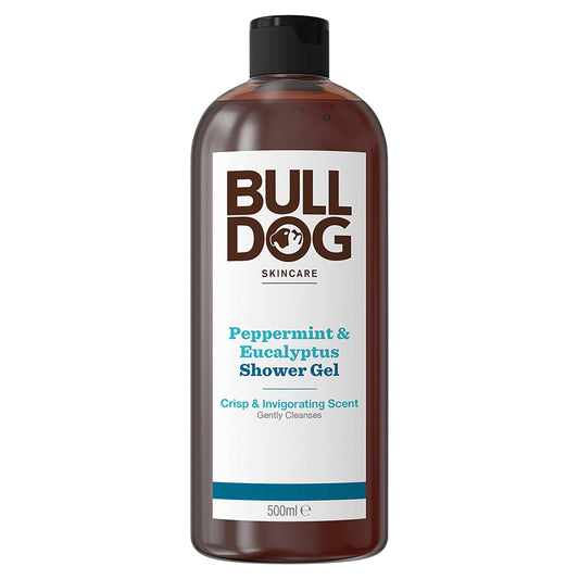 Bulldog Skincare Peppermint & Eucalyptus Shower Gel 500ml shower Sainsburys   