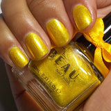 Beau Polish gold jelly nail polish 10ml, British product