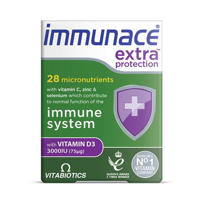Holland & Barrett Vitabiotics Immunace Extra Protection Immune Support Tablets 30 Pack- Buy online at McGrocer