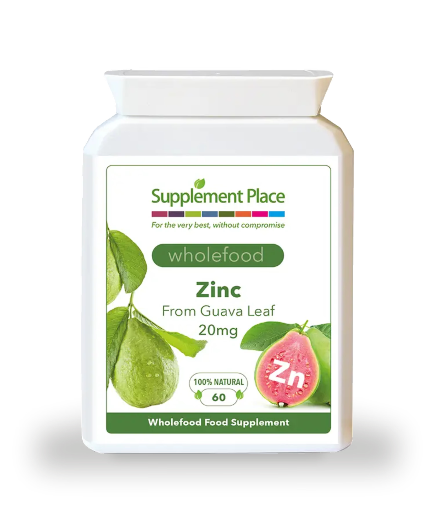 Supplement Place wholefood zinc 20mg 60 capsules (British brand)