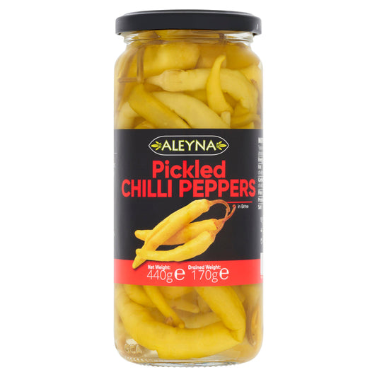 Aleyna Pickled Chilli Peppers 440g (170g*) Asian Sainsburys   