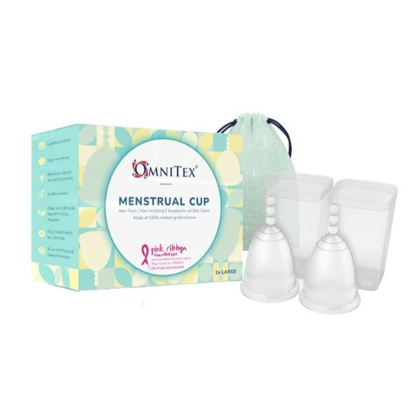 Omnitex Menstrual / Period Cups - 2pk (2x Large Cups) GOODS Superdrug   