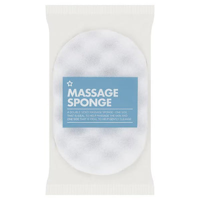 Superdrug Superdrug Charcoal Massage Sponge Body Exfoliator- Buy online at McGrocer