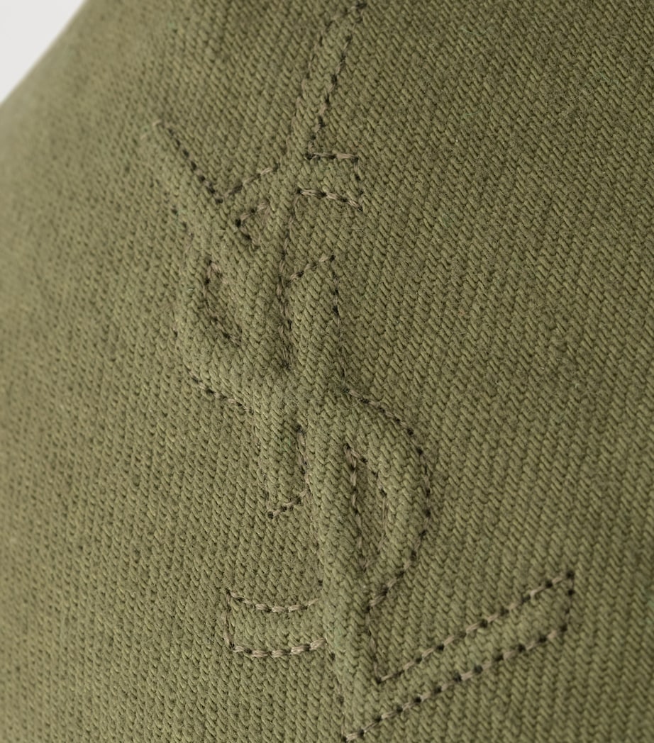Saint Laurent Cassandre logo cap in cotton - British product