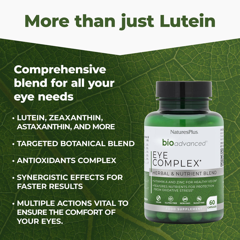 NaturesPlus Eye Complex supplement 60 capsules, imported from the UK