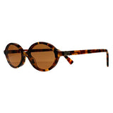 Miu Miu MU04ZS brown oval sunglasses (British brand)