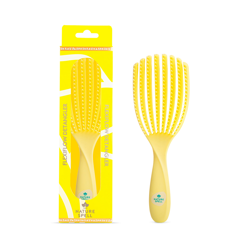 Nature Spell detangler brush yellow, UK version