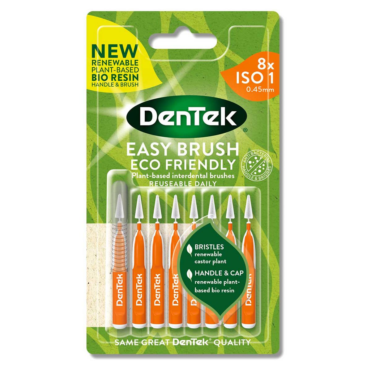 DenTek ECO Easy Brush Interdental Brush ISO1 8s GOODS Boots   