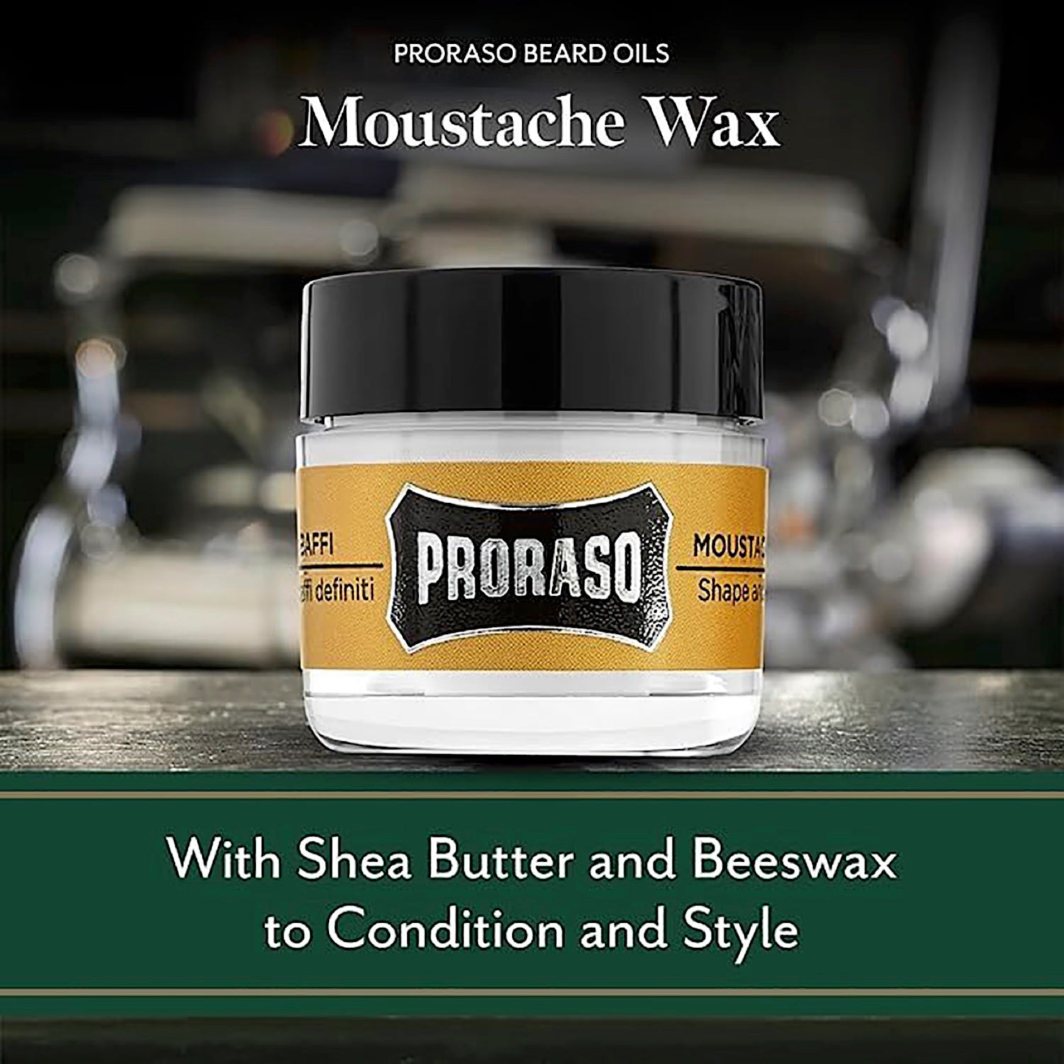 Proraso moustache wax Wood & Spice 15ml (British brand)