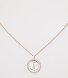 Messika pink gold diamond mother-of-pearl necklace 0.18ct (British brand)