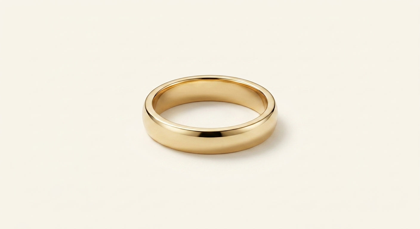 Cartier 18ct yellow gold wedding ring 4mm, UK version
