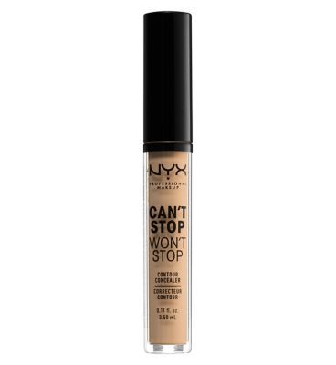 NYX Professional Makeup Can't Stop Won't Stop Contour Concealer Vegetarian & Vegan Boots Natural  