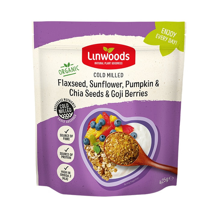 Linwoods Milled Flaxseed, Sunflower, Pumpkin & Chia Seeds & Goji Berries 425g