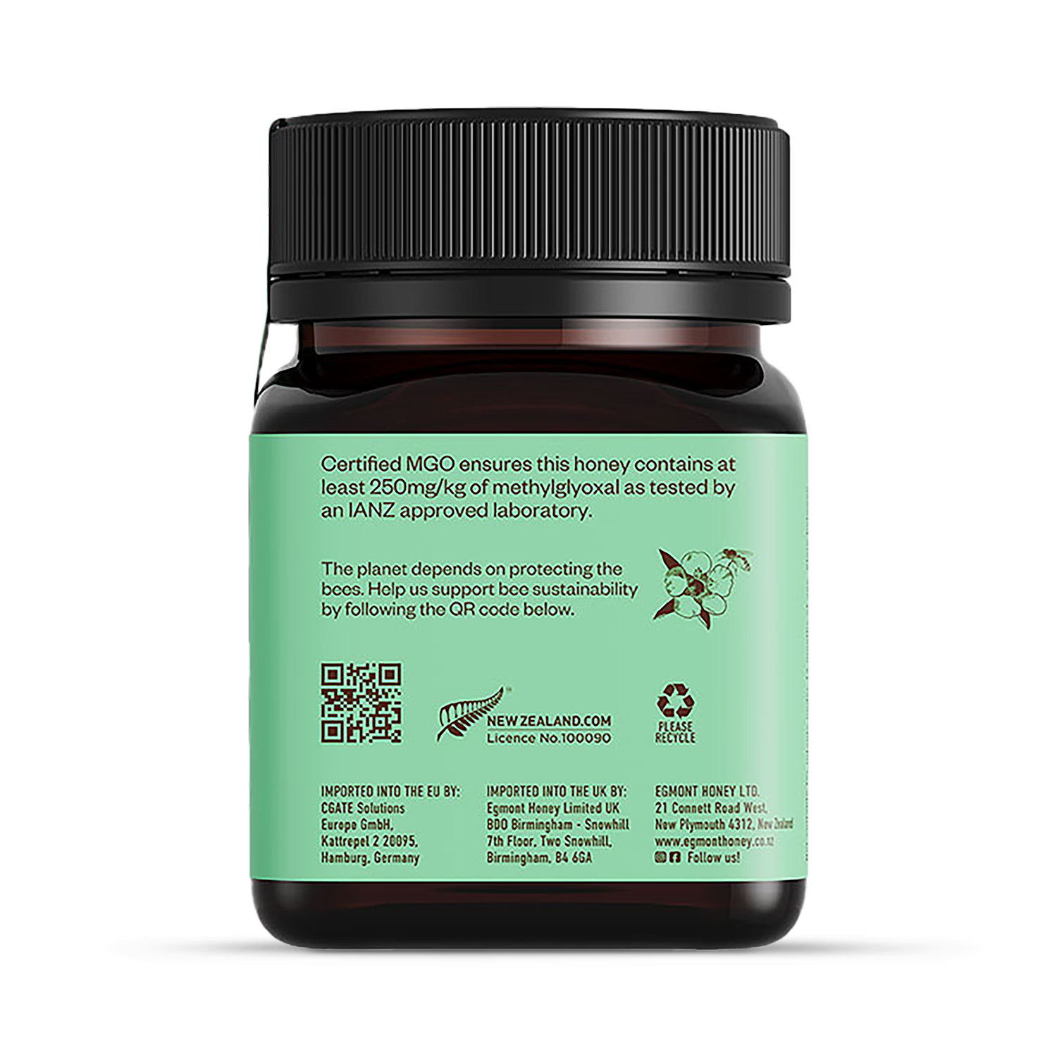 Egmont Manuka Honey MGO 250+ 250g - British product