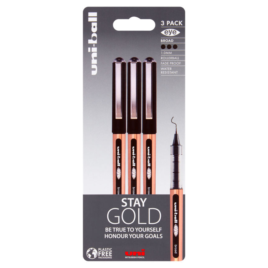 uni-ball Eye Broad Pens 3 Pack Office Supplies ASDA   