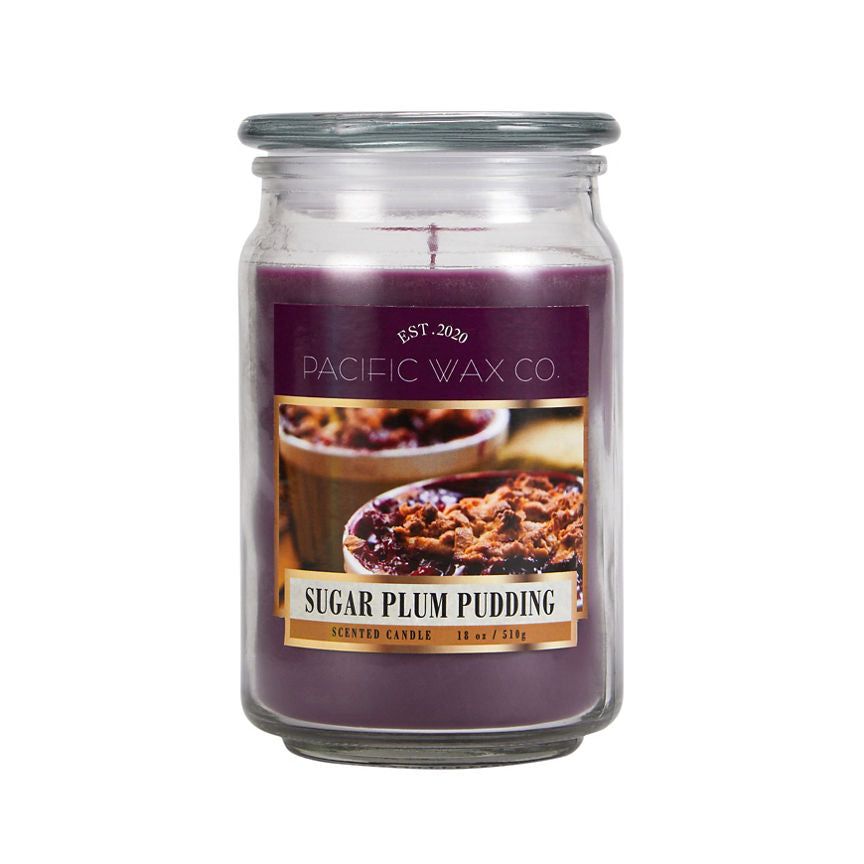 Pacific Wax Co Pacific Wax Co Sugar Plum Pudding Jar Candle GOODS ASDA   