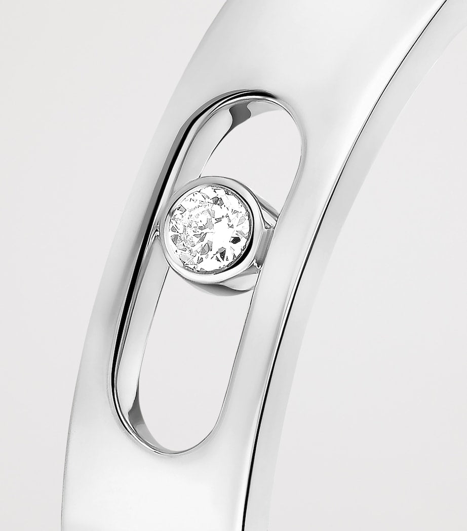 Messika Move Joaillerie white gold wedding ring with diamond, UK version