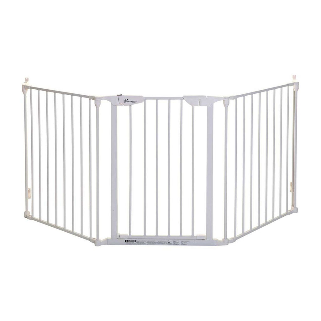 DreamBaby Newport 3 - Panel Metal Adapta Barrier/Gate - White Metal - Hardware Mounted