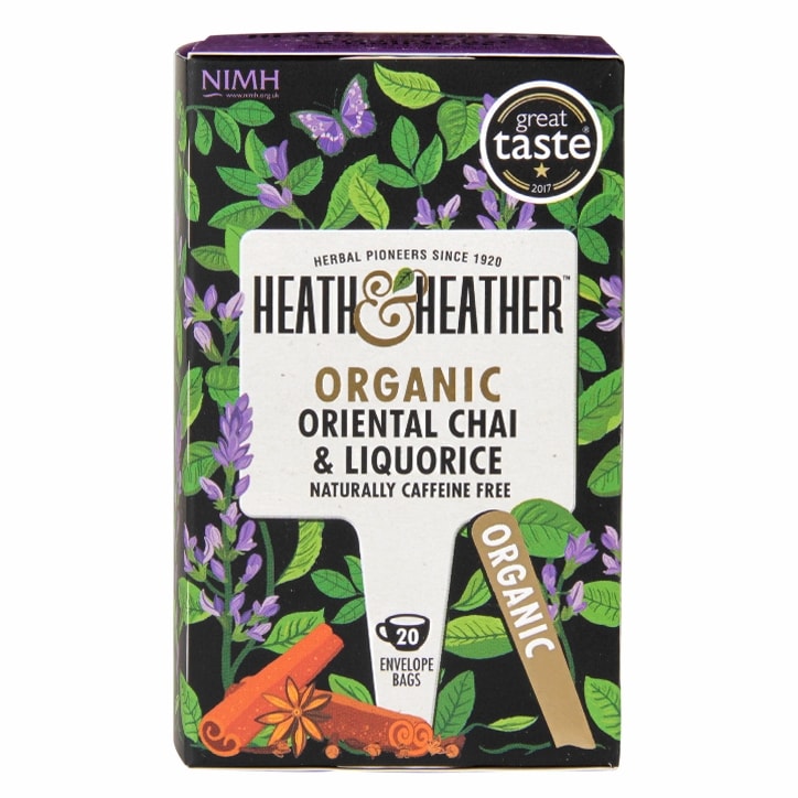 Heath & Heather Organic Oriental Chai & Liquorice 20 Tea Bags